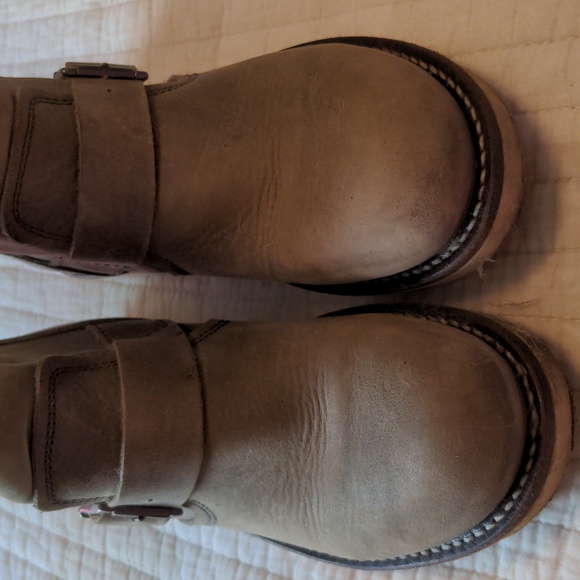 Bronx Leather Rustic Motorcycle Boots Size 38 or 7.5 - Picture 5 of 8